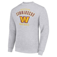 Washington Commanders Starter Team Logo Pullover Sweatshirt - Heather Gray discount