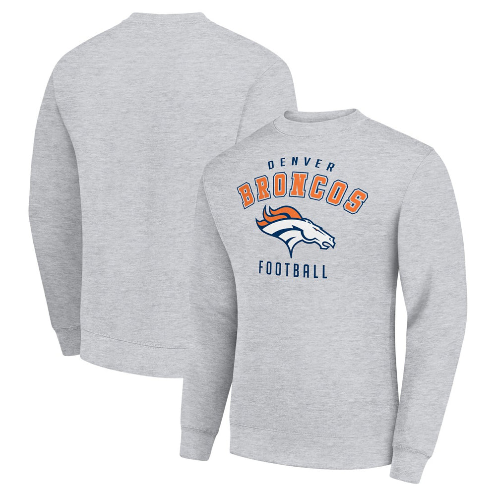 Denver Broncos Starter Team Logo Pullover Sweatshirt - Heather Gray sale