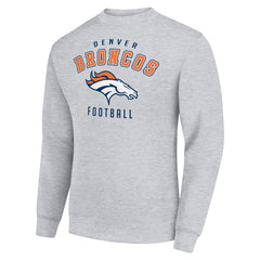 Denver Broncos Starter Team Logo Pullover Sweatshirt - Heather Gray sale