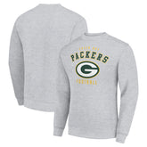 Green Bay Packers Starter Team Logo Pullover Sweatshirt - Heather Gray cheap