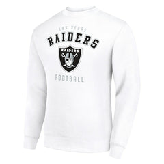 Las Vegas Raiders Starter Team Logo Pullover Sweatshirt - White cheap
