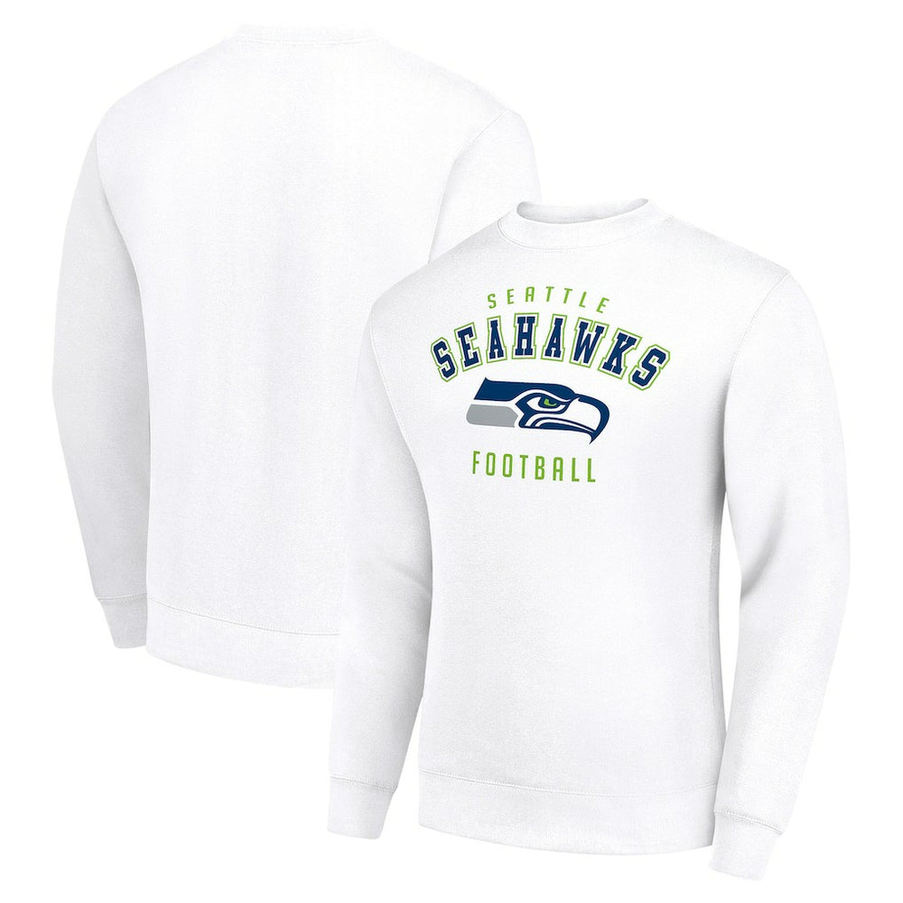Seattle Seahawks Starter Team Logo Pullover Sweatshirt - White sale
