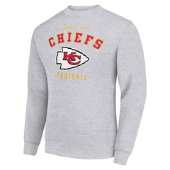 Kansas City Chiefs Starter Team Logo Pullover Sweatshirt - Heather Gray outlet