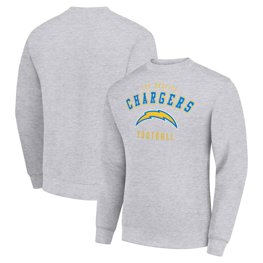 Los Angeles Chargers Starter Team Logo Pullover Sweatshirt - Heather Gray cheap