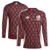 Mexico National Team 2024 Home Replica Long Sleeve Jersey - Burgundy | Adidas outlet