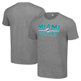 Miami Dolphins Starter Team Mesh Print Graphic T-Shirt - Heather Gray sale