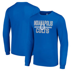 Indianapolis Colts Starter Team Mesh Print Graphic Long Sleeve T-Shirt - Royal discount