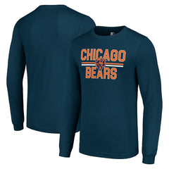 Chicago Bears Starter Team Mesh Print Graphic Long Sleeve T-Shirt - Navy outlet