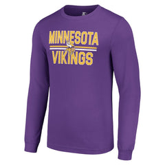 Minnesota Vikings Starter Team Mesh Print Graphic Long Sleeve T-Shirt - Purple discount