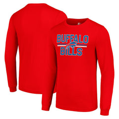 Buffalo Bills Starter Team Mesh Print Graphic Long Sleeve T-Shirt - Red cheap