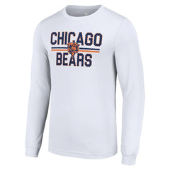 Chicago Bears Starter Team Mesh Print Graphic Long Sleeve T-Shirt - White outlet
