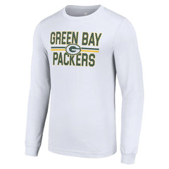 Green Bay Packers Starter Team Mesh Print Graphic Long Sleeve T-Shirt - White for sale