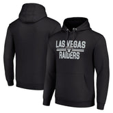 Las Vegas Raiders Starter Unisex Team Mesh Print Graphic Tri-Blend Pullover Hoodie - Black for sale
