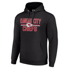 Kansas City Chiefs Starter Unisex Team Mesh Print Graphic Tri-Blend Pullover Hoodie - Black sale