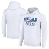 Buffalo Bills Starter Unisex Team Mesh Print Graphic Tri-Blend Pullover Hoodie - White sale