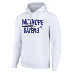 Baltimore Ravens Starter Unisex Team Mesh Print Graphic Tri-Blend Pullover Hoodie - White online