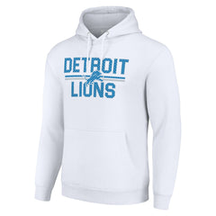 Detroit Lions Starter Unisex Team Mesh Print Graphic Tri-Blend Pullover Hoodie - White outlet