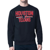 Houston Texans Starter Team Mesh Print Graphic Pullover Sweatshirt - Navy on sale