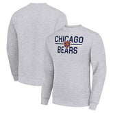 Chicago Bears Starter Team Mesh Print Graphic Pullover Sweatshirt - Heather Gray online