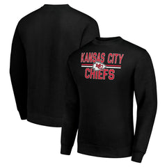 Kansas City Chiefs Starter Team Mesh Print Graphic Pullover Sweatshirt - Black sale