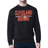 Cleveland Browns Starter Team Mesh Print Graphic Pullover Sweatshirt - Black outlet