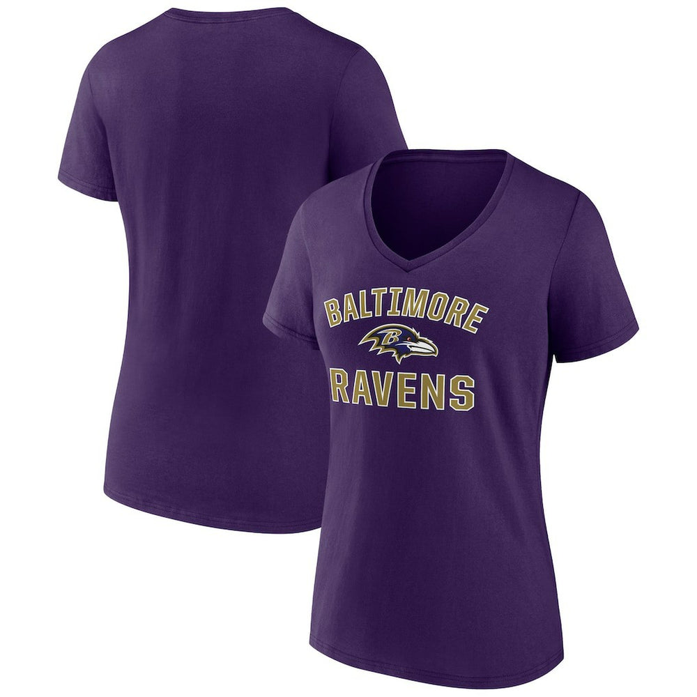 Baltimore Ravens Women's Victory Arch V-Neck T-Shirt - Purple outlet