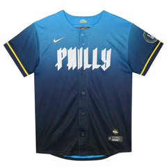 Zack Wheeler Philadelphia Phillies Preschool 2024 City Connect Limited Player Jersey - Blue | Nike