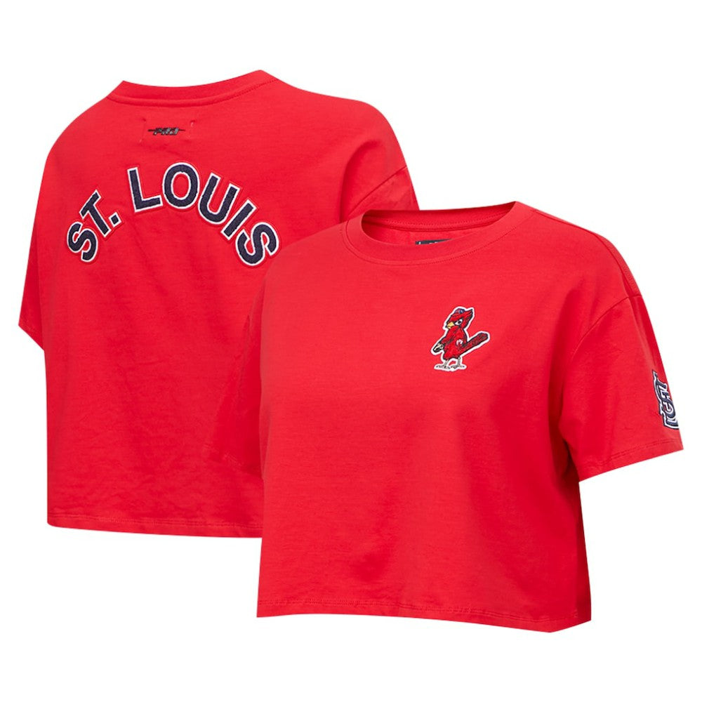 Washington Nationals Pro Standard Women's Classic SJ Cropped Boxy T-Shirt - Red