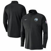 Minnesota Timberwolves 2024/25 City Edition Authentic Coaches Performance Half-Zip Top - Black | Nike for sale