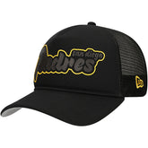 San Diego Padres Retro Bold A-Frame Trucker 9FORTY Adjustable Hat - Black | New Era