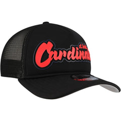 St. Louis Cardinals Retro Bold A-Frame Trucker 9FORTY Adjustable Hat - Black | New Era