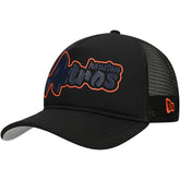Houston Astros Retro Bold A-Frame Trucker 9FORTY Adjustable Hat - Black | New Era