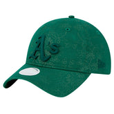 Athletics Women's Tonal Floral 9TWENTY Adjustable Hat - Green | New Era