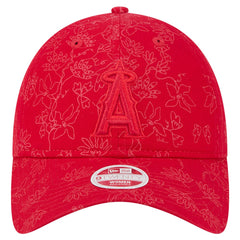 Los Angeles Angels Women's Tonal Floral 9TWENTY Adjustable Hat - Red | New Era