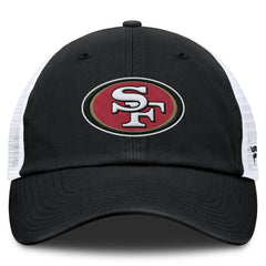 San Francisco 49ers Trucker Adjustable Hat - Black/White on sale