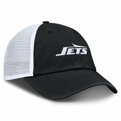 New York Jets Trucker Adjustable Hat - Black/White on sale