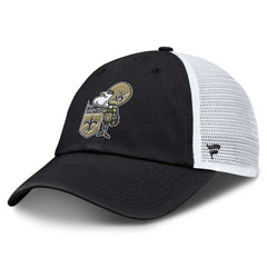 New Orleans Saints Basic Vintage Trucker Adjustable Hat - Black discount