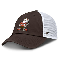 Cleveland Browns Vintage Trucker Adjustable Hat - Brown/White on sale