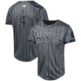 Francisco Alvarez New York Mets Youth 2024 City Connect Limited Player Jersey - Graphite | Nike