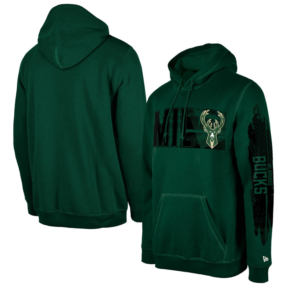 Milwaukee Bucks Tip-Off Collection Pullover Hoodie - Hunter Green | New Era shop