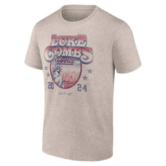 Luke Combs x New York Giants Growin' Up and Gettin' Old Tour T-Shirt - Tan on sale