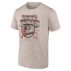 Luke Combs x San Francisco 49ers Growin' Up and Gettin' Old Tour T-Shirt - Tan online