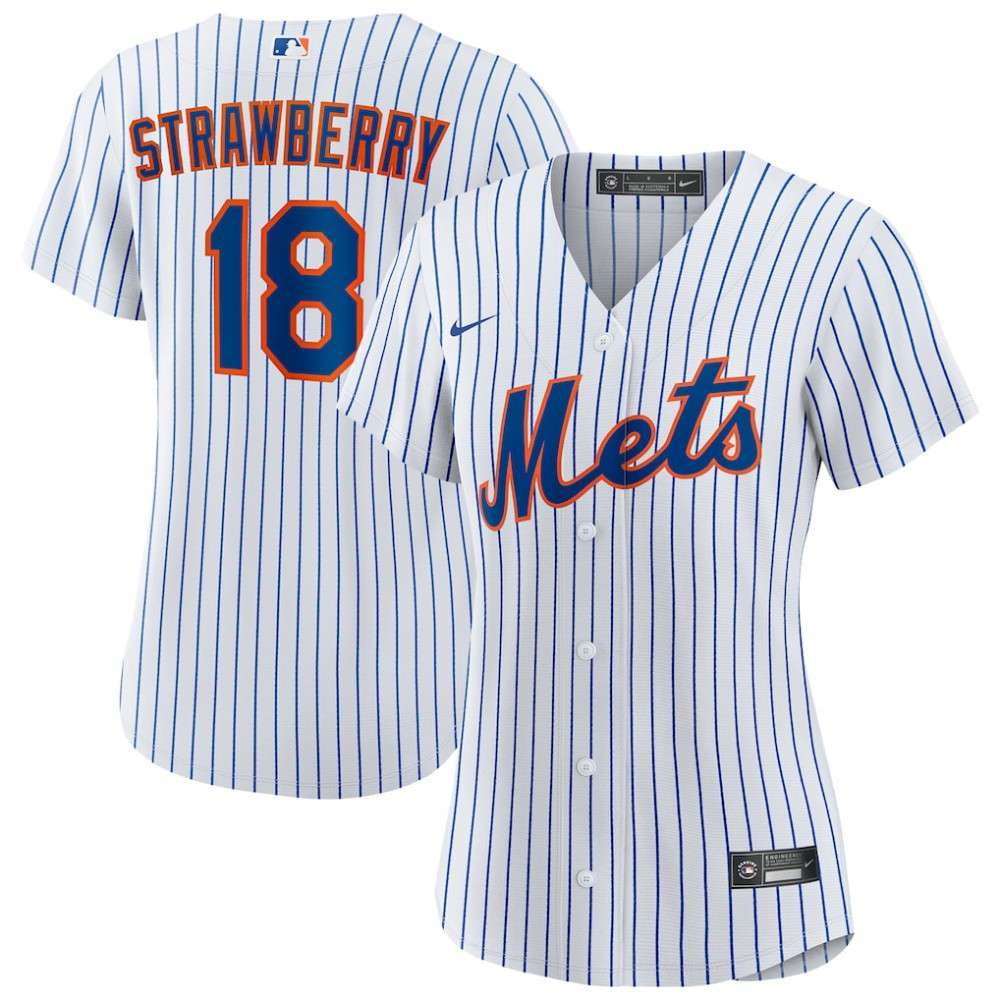 Darryl Strawberry New York Mets Women's Home Replica Player Jersey - White | Nike