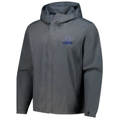 Indianapolis Colts Dunbrooke Tropic Waterproof Packable Full-Zip Hoodie Jacket - Graphite for sale