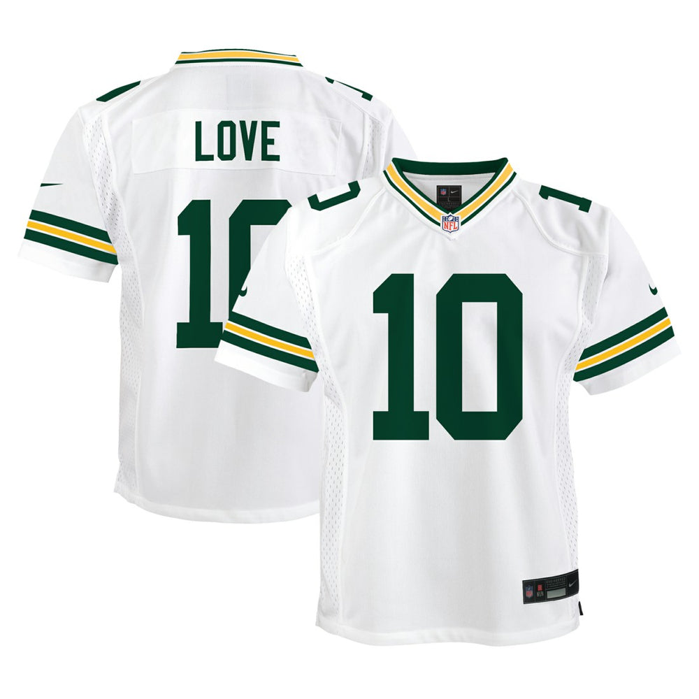 Jordan Love Green Bay Packers Youth Game Jersey - White | Nike for sale