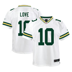 Jordan Love Green Bay Packers Youth Game Jersey - White | Nike for sale