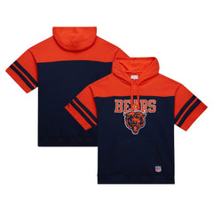 Chicago Bears Off Field Vintage Logo Short Sleeve Pullover Hoodie - Navy sale