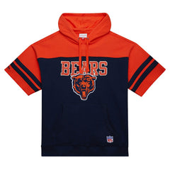 Chicago Bears Off Field Vintage Logo Short Sleeve Pullover Hoodie - Navy sale