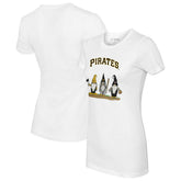 Pittsburgh Pirates Tiny Turnip Women's Gnomes T-Shirt - White