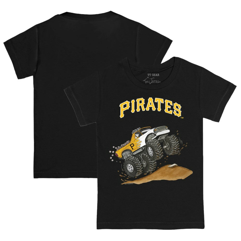 Pittsburgh Pirates Tiny Turnip Youth Monster Truck T-Shirt - Black